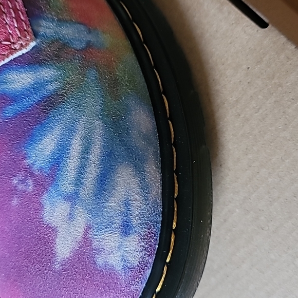 Dr. Marten's Girls Tye Dye Suede Boots, Size Kids 6M - Picture 9 of 16